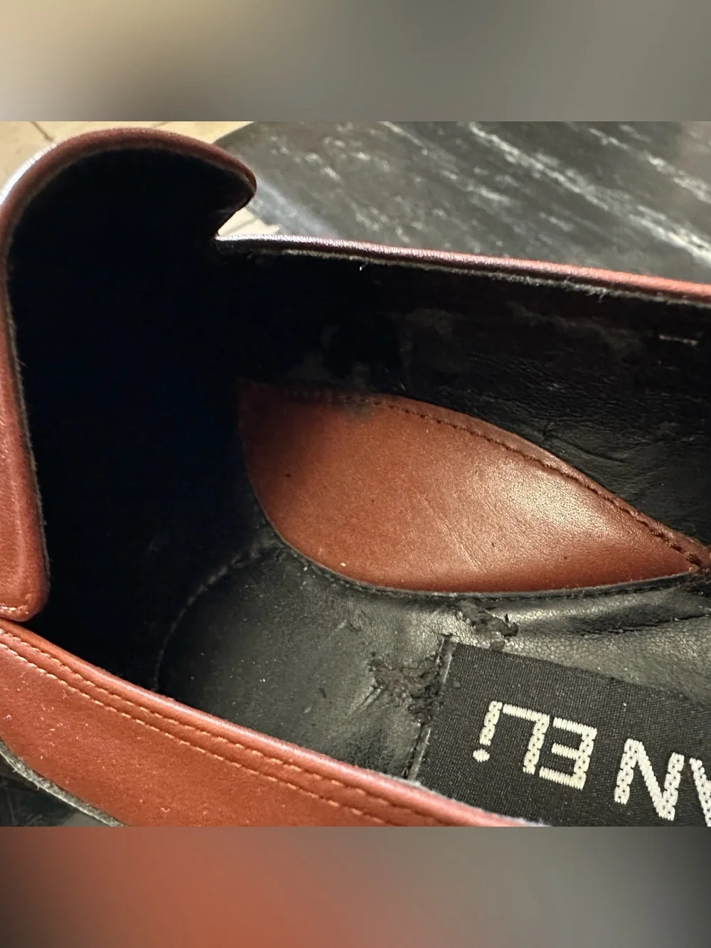 Van Eli Two-Tone Brown Leather Penny Loafers